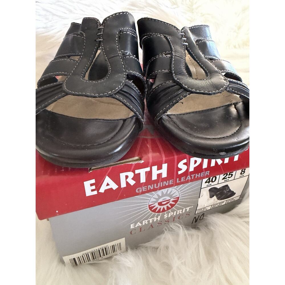 Earth Spirit Classics Women’s 8 Melody Sandals Black Comfort Open Toe Mule - Picture 5 of 8